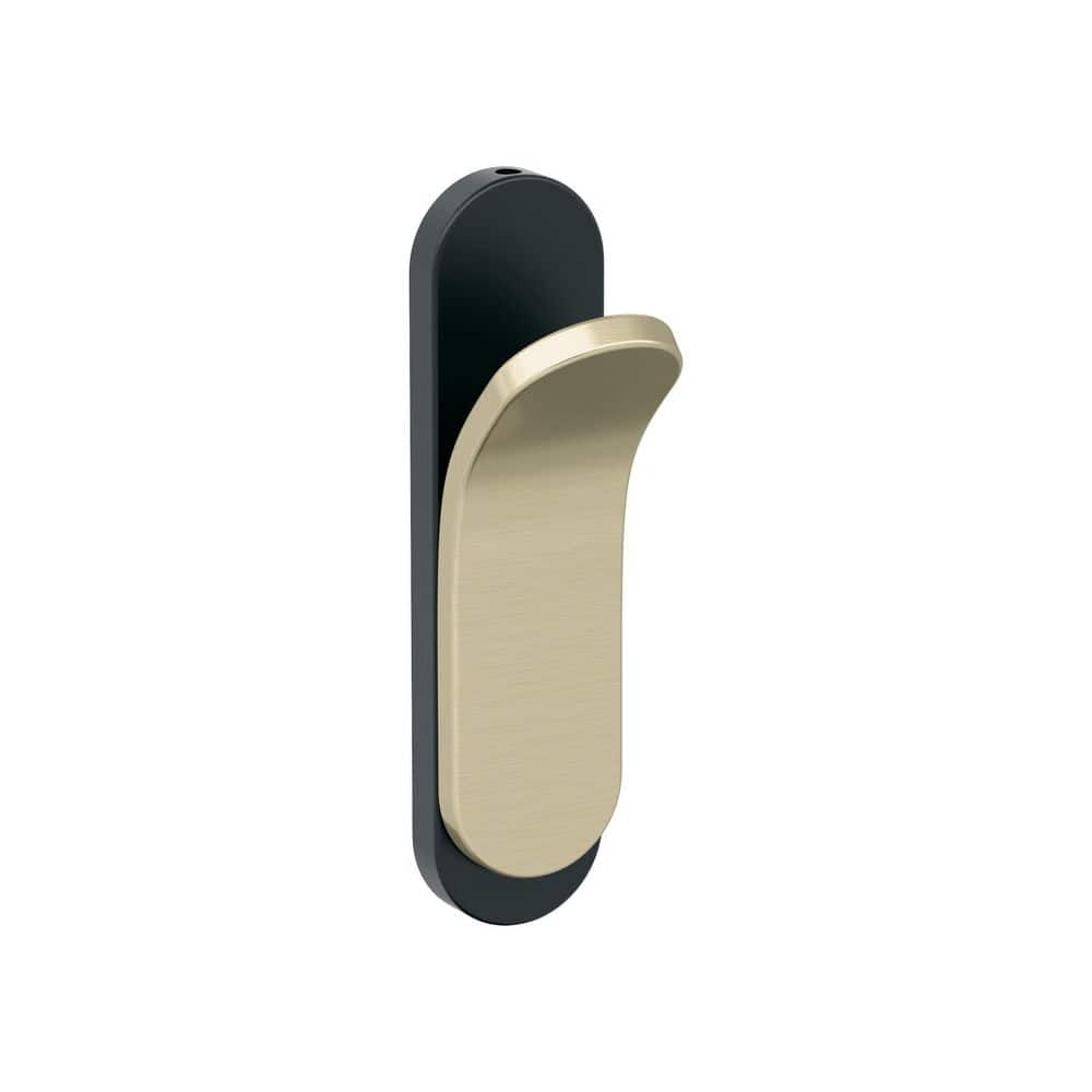 Unison 5-1/8 in. L Matte Black/Golden Champagne Single Prong Wall Hook price history on PriceWatchPro