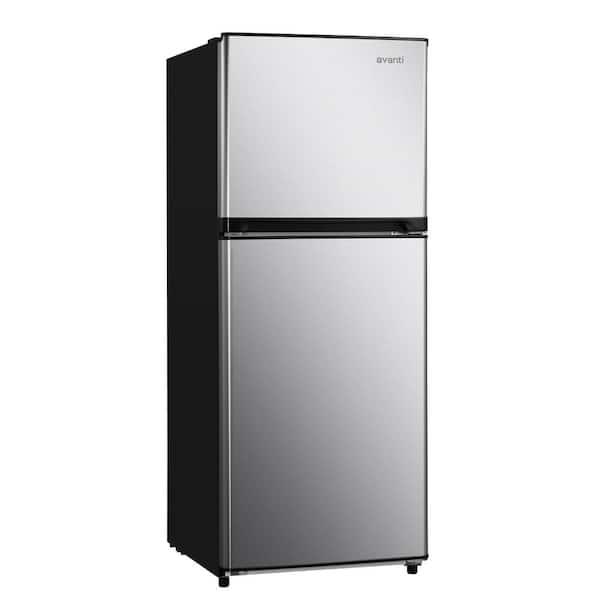 23.75 in. 10.0 cu. ft. Countertop Depth Top Freezer Refrigerator in Stainless Steel