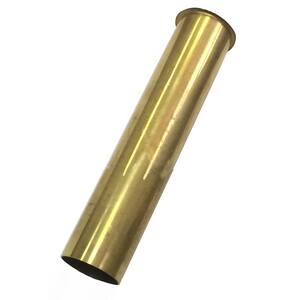 1-1/2 in. x 8 in. Brass Flanged Tailpiece, Unfinished Brass