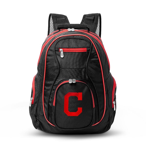 Denco MLB Cleveland Indians 19 in. Black Trim Color Laptop Backpack