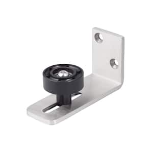 Satin Nickel Wall Mounted Barn Track Roller Guide