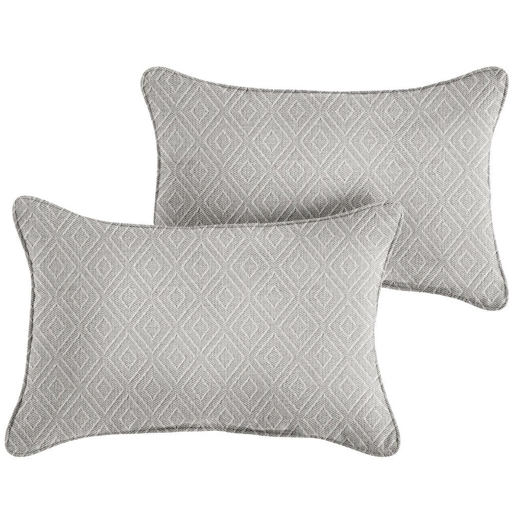 Sunbrella Retain Oyster Rectangle Outdoor Lumbar Pillow (2-Pack) price history on PriceWatchPro