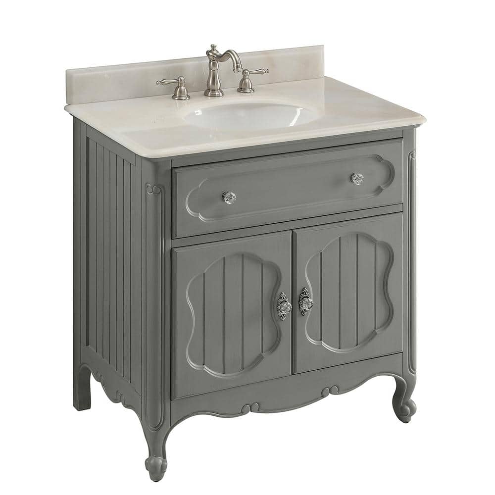 Benton Collection Knoxville 34 in. W x 21 in. D x 35 in. H Single Sink