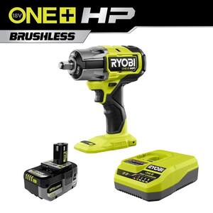 ONE+ HP 18V Brushless Cordless 4-Mode 1/2 in. Impact Wrench w/ FREE 4.0 Ah HIGH PERFORMANCE Battery & Charger
