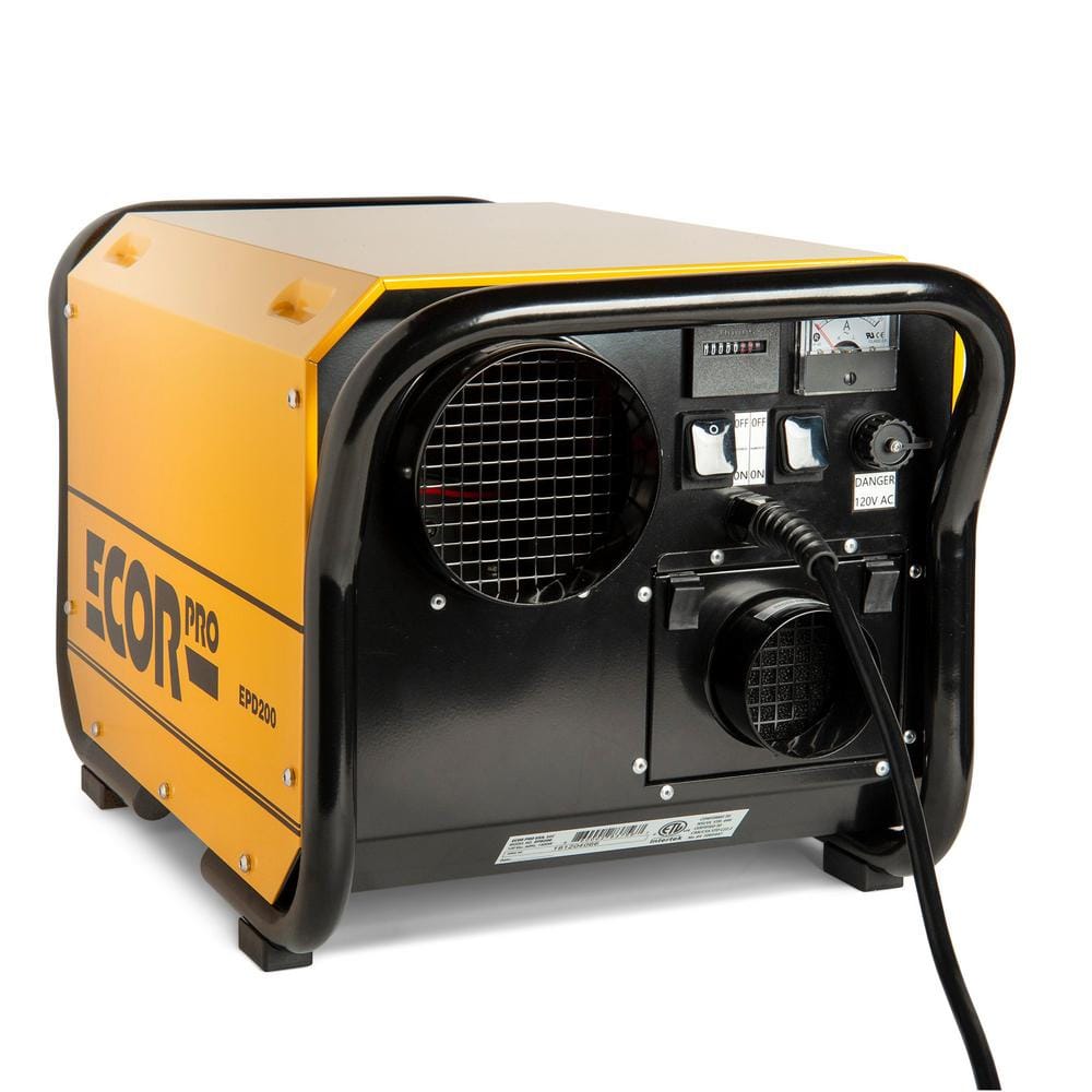 200 Pint Portable Industrial Desiccant Dehumidifier for Basement, Crawl Space, Whole House and Warehouses - Yellow product image for price tracking