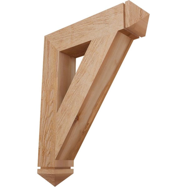 Ekena Millwork 6 in. x 38 in. x 30 in. Western Red Cedar Traditional Arts and Crafts Rough Sawn