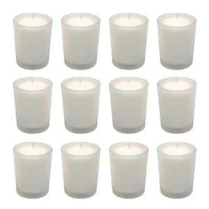 12 Candles (15 Hours) in Frosted Glass Votives
