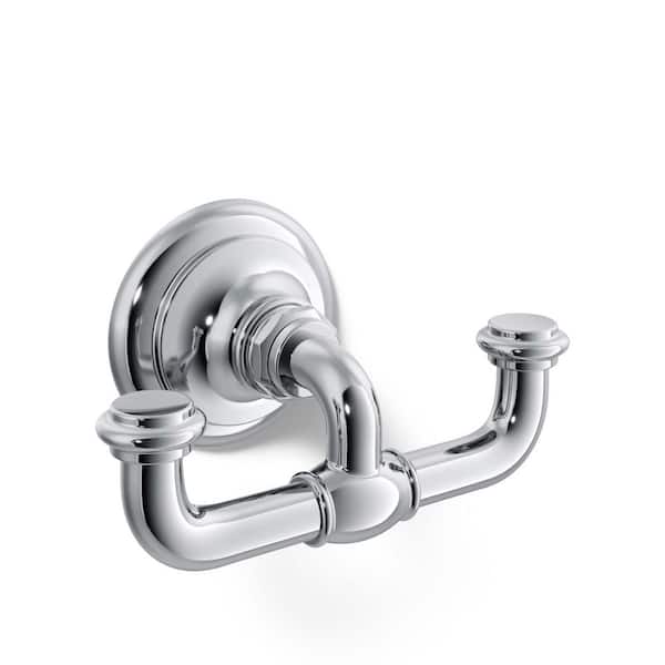KOHLER Artifacts Double Robe Hook in Polished Chrome