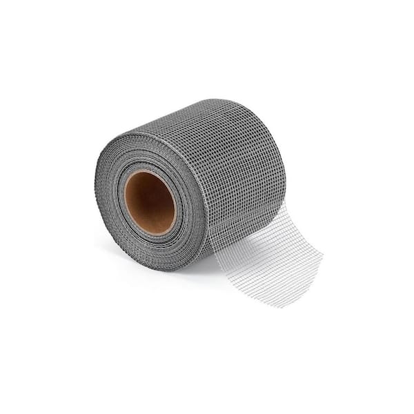 150 ft. x 4 in. Cement Board Joint Tape Self Adhesive Durable Gray Fiberglass Drywall Mesh for Cement Board Repairing