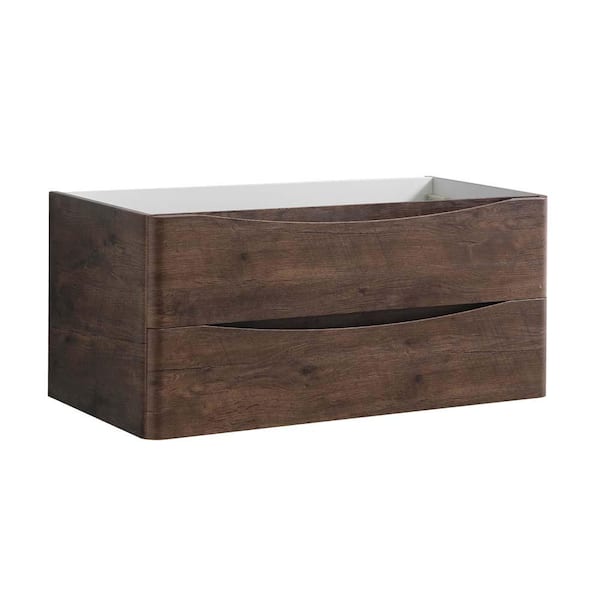Fresca Tuscany 40 in. Modern Wall Hung Bath Vanity Cabinet Only in Rosewood