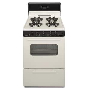 24 in. 2.97 cu. ft. Gas Range Burners in Biscuit