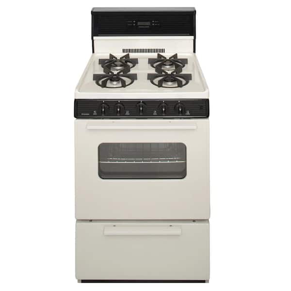 Unbranded 24 in. 2.97 cu. ft. Gas Range Burners in Biscuit