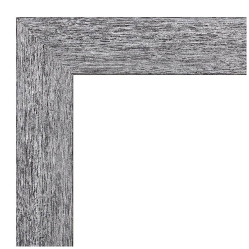 Rustic Gray Framed Natural Cork Bulletin Board
