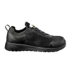 Men's FORCE - Slip Resistant Athletic Shoes - Nano Composite Toe - Black - SD 12(W)