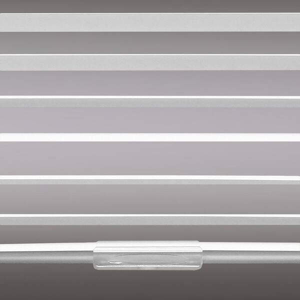 Hampton Bay Gray Cordless Room Darkening Vinyl Mini Blinds with 1