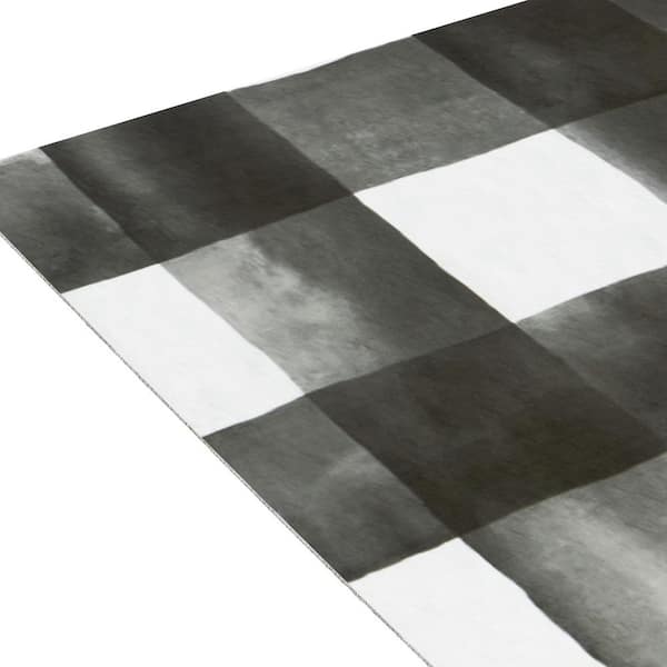 Stick Vinyl Tile Flooring, Black White Checkerboard Self Stick Vinyl Floor Tiles