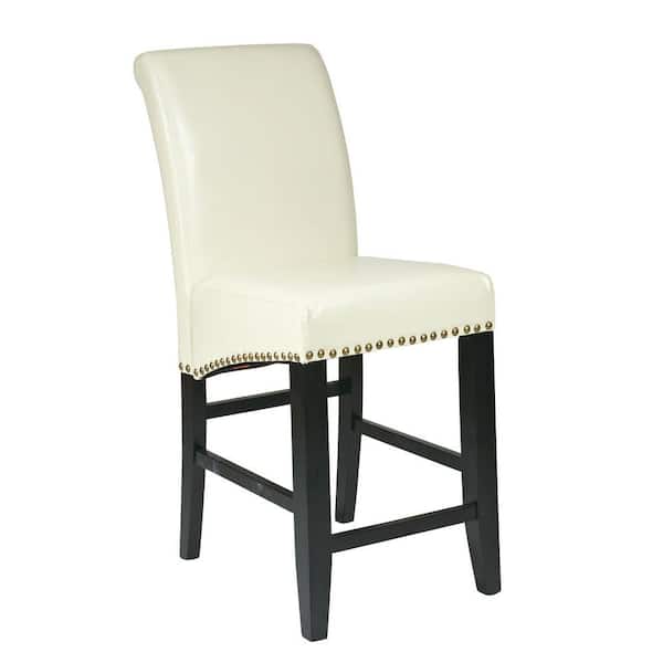 OSPdesigns Parsons 24 in. Cream Cushioned Bar Stool