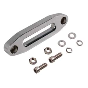 MAGNA Polished Aluminum Universal ATV / UTV Hawse Fairlead for Synthetic Rope