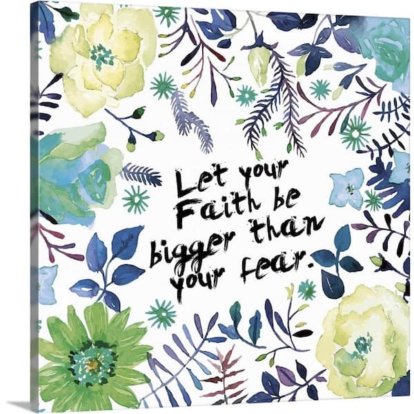 GreatBigCanvas "Let Your Faith" by Victoria Brown Canvas Wall Art
