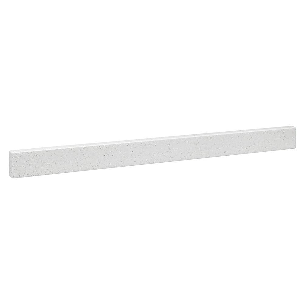 30.5 in. W Solid Surface Resin Vanity Backsplash in Arctic