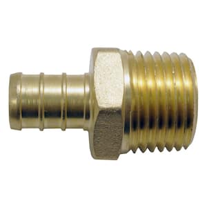 1/2 in. Brass PEX-B Barb x 1/2 in. Male Pipe Thread Adapter (5-Pack)