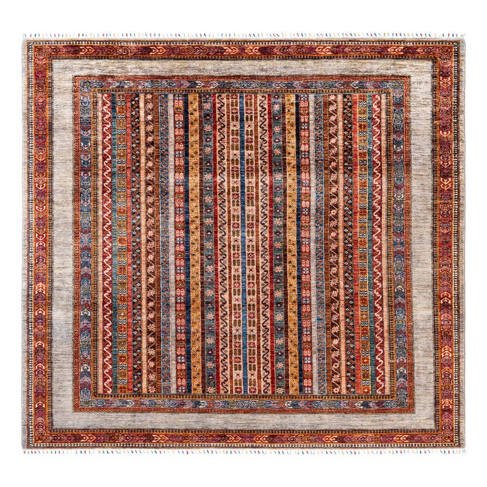 Tribal Gray 8 X 10 Hand Knotted Wool Indoor Area Rug price history on PriceWatchPro