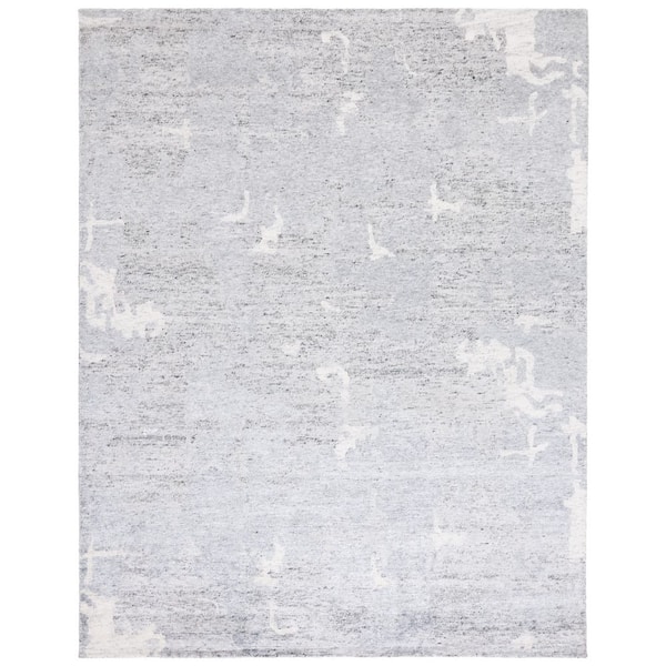 Tibetan 10 ft. x 14 ft. Charcoal Abstract Area Rug