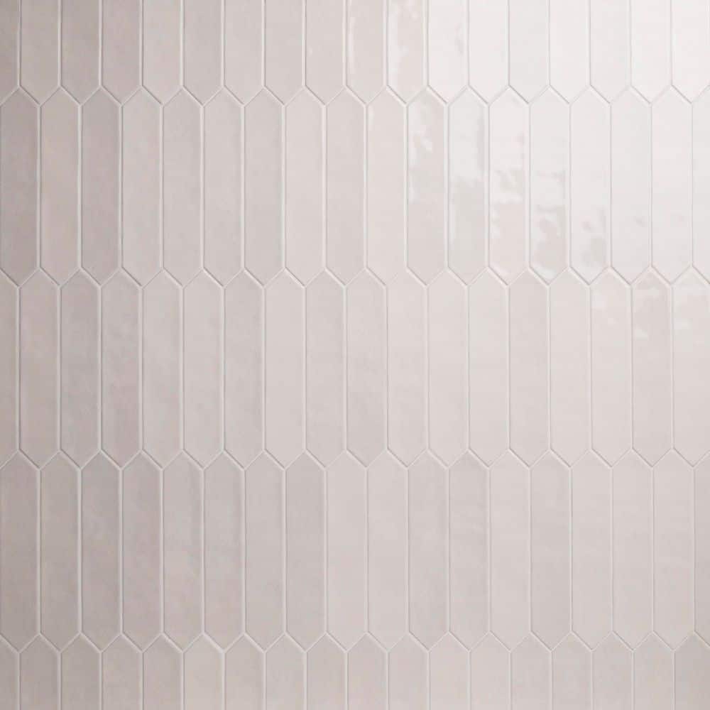 Take Home Sample - Lakeview Dove Picket 2.5 in. x 13 in. Glossy Ceramic Wall Tile price history on PriceWatchPro