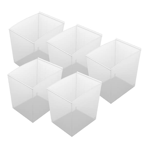 Probin Slatwall Deep Clear Storage Bin (5-Pack)