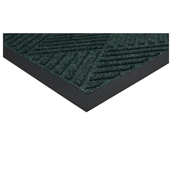 Graphite Grid Green colored 48 in. x 72 in. Indoor/Outdoor Doormat