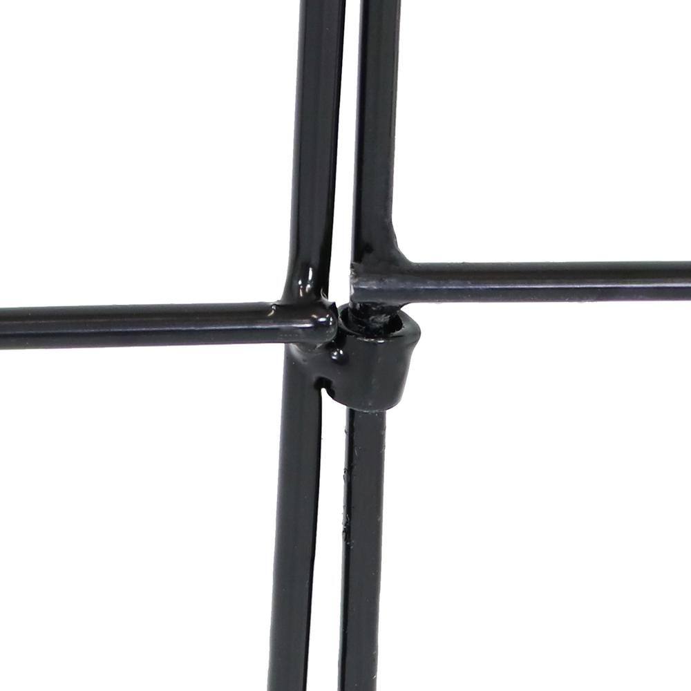 Narbonne Black Steel Gothic Garden Fence Panels Set of 5