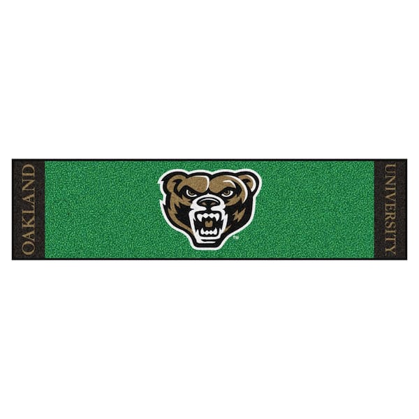 FANMATS NCAA Oakland University 18 in. x 72 in. Putting Green Mat