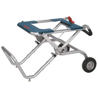 Portable Folding Gravity Rise Table Saw Stand with Wheels