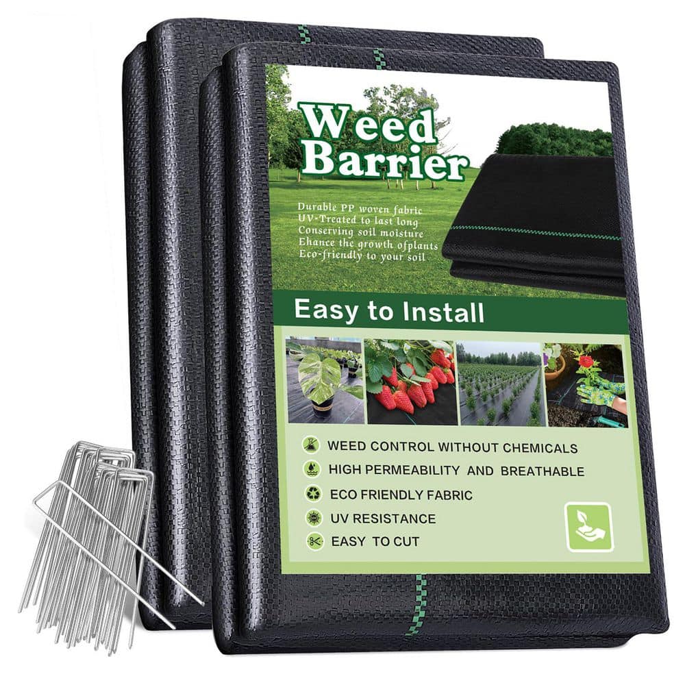 4 x 100 ft. Weed Barrier Landscape Fabric 3.2 oz. Heavy Duty Ground Cover for Gardening Permeable Sunlight Block Cloth price history on PriceWatchPro