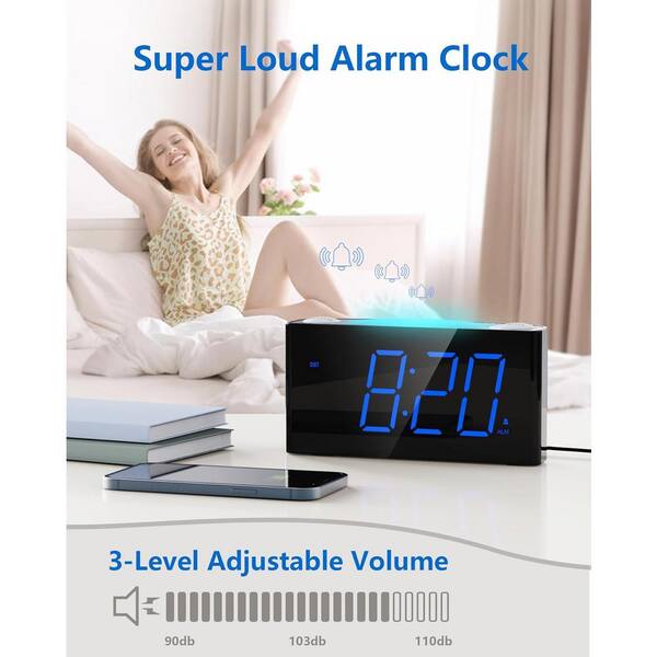 Aazon.co: AFEXOA Alar Clock Radio For Bedroo, Glow Sall Digital