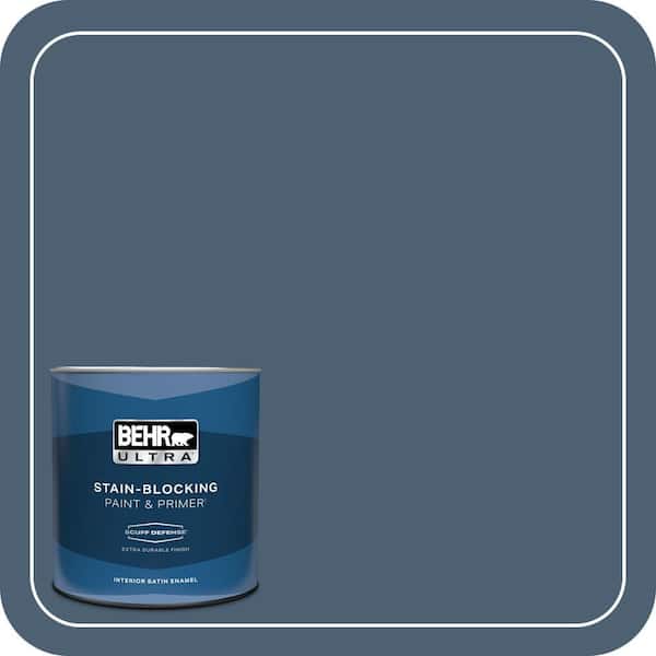 BEHR ULTRA 1 qt. #PPU14-19 English Channel Extra Durable Satin Enamel Interior Paint & Primer