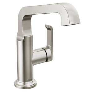 Tetra Single Handle Vessel Sink Faucet in Lumicoat Stainless Steel