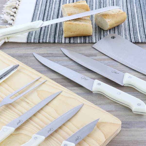 Home Basics 10 Piece Knife Set with Cutting Board, Each - King Soopers