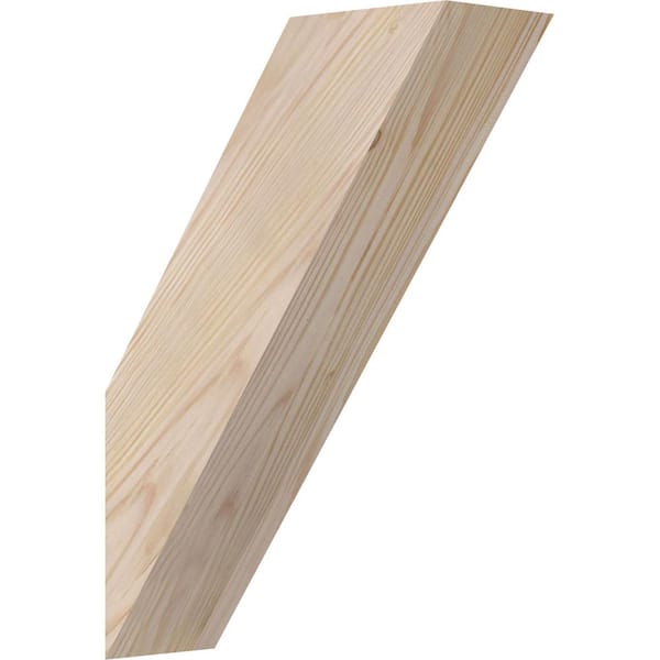 Ekena Millwork 3 1/2"W x 10"D x 14"H Traditional Smooth Knee Brace, Douglas Fir