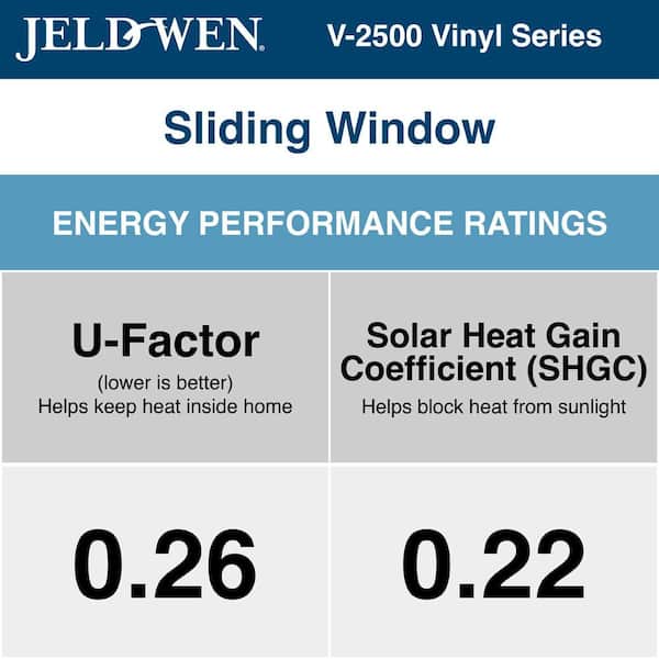 60 in. x 60 in. V-4500 Series Black Exterior/White Interior FiniShield Vinyl Left-Handed Sliding Window with Mesh Screen