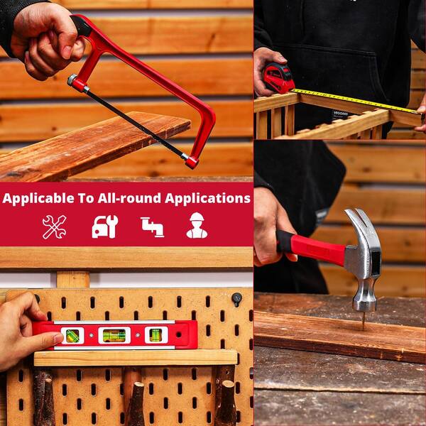 Laybus Red High-Grade Steel 228 Piece Home Tool Kit, Household
