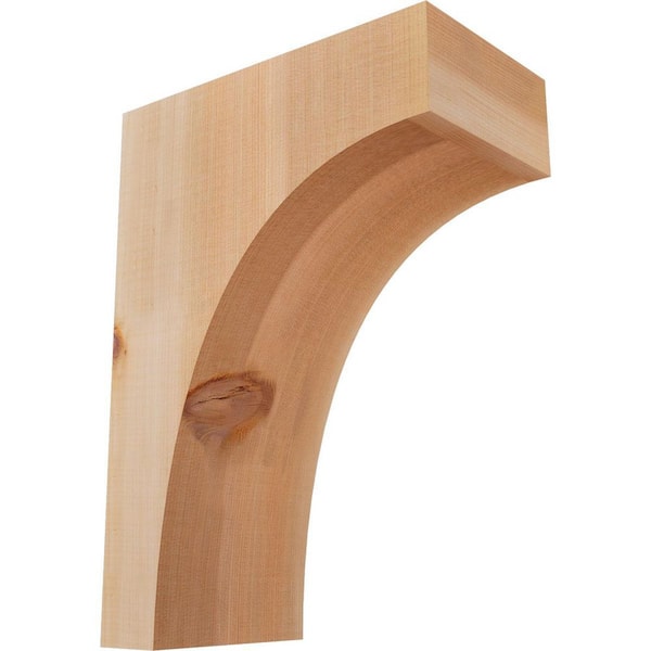 Ekena Millwork 5-1/2 in. x 10 in. x 14 in. Western Red Cedar Huntington Smooth Corbel