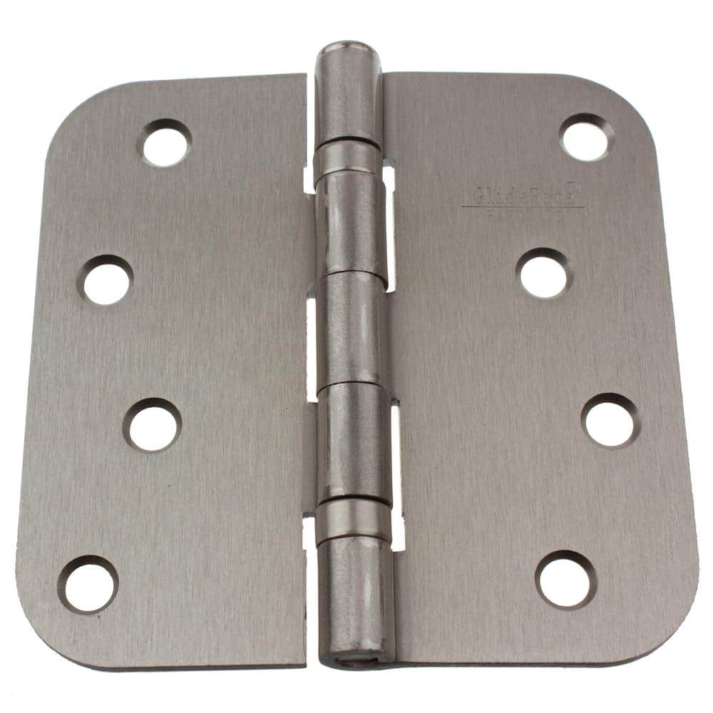 4 in. Satin Nickel Steel Ball-Bearing Door Hinge 5/8 in. Corner Radius with Screws (12-Pack) price history on PriceWatchPro