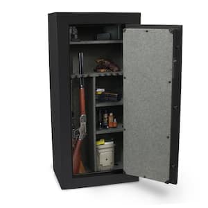 30-Gun Fireproof Electronic Lock Gun Safe, Black