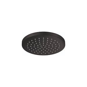 Raindance S 1-Spray Patterns 2.5 GPM 7 in. Fixed Shower Head in Matte Black