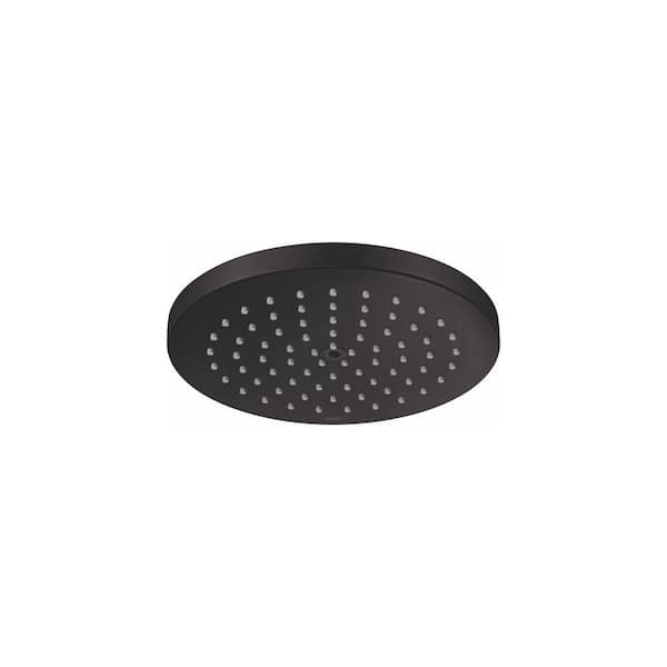 Hansgrohe Raindance S 1-Spray Patterns 2.5 GPM 7 in. Fixed Shower Head in Matte Black