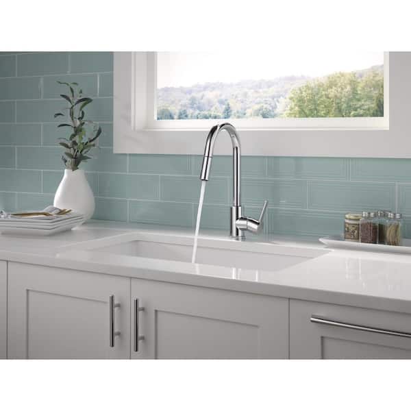 Peerless Precept Stainless 1-Handle Deck-Mount High-Arc Handle Kitchen Faucet (Deck Plate Included) Peerless Precept Stainless 1-Handle Deck-Mount High-Arc Handle Kitchen Faucet (Deck Plate Included)