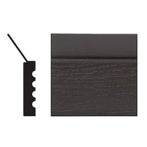 2149 7/16 in. x 2 in. x 84 in. PVC Composite Ideal Brown Garage Door Stop Molding