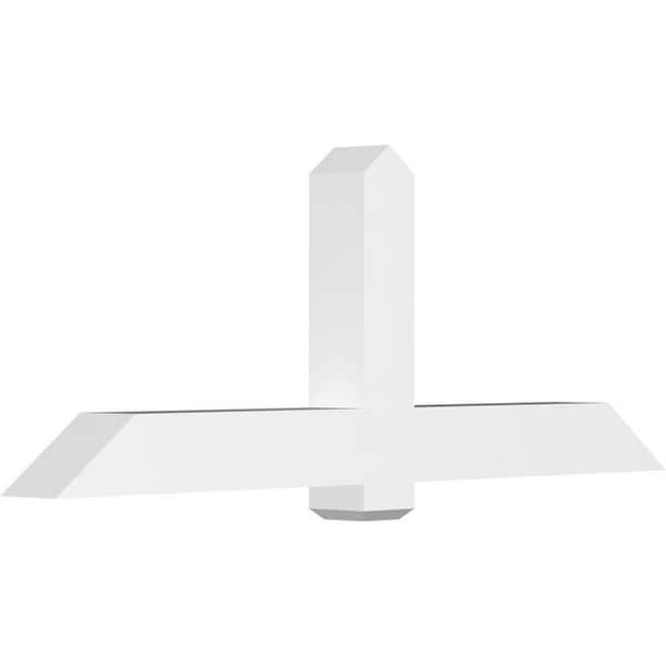 Ekena Millwork Eugene 72 in. W x 27 in. H x 6 in. D Signature Polyurethane Bracket