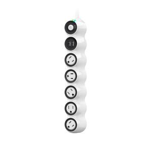 PowerCurve 2.4 4 ft. 5-Outlet Rotating Surge Protector Strip with 2.4 Amp 2-Port USB